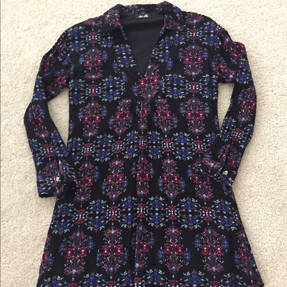 Tunic-style blouse top